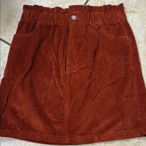 Roxy Burnt Orange Corduroy Skirt